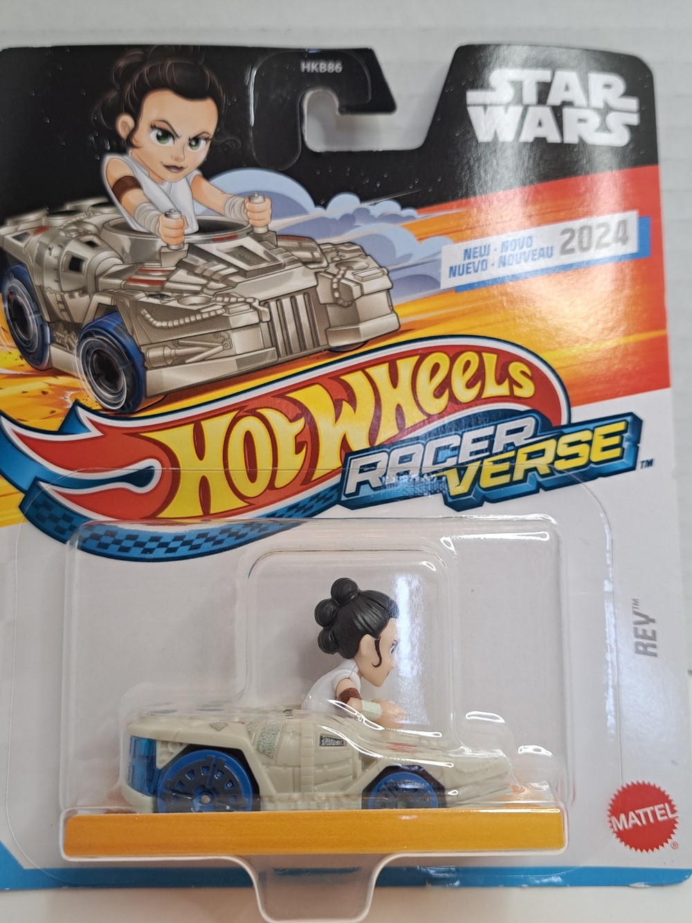 NIB Hot Wheels Racer Verse Star Wars "Rey" Vehicle Car Diecast 1:64 by Mattel